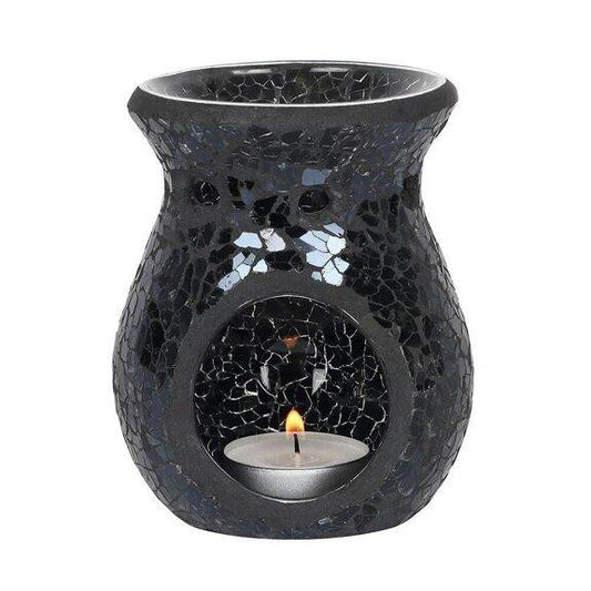 Brûle parfum - Craquelé noir - Alcazia