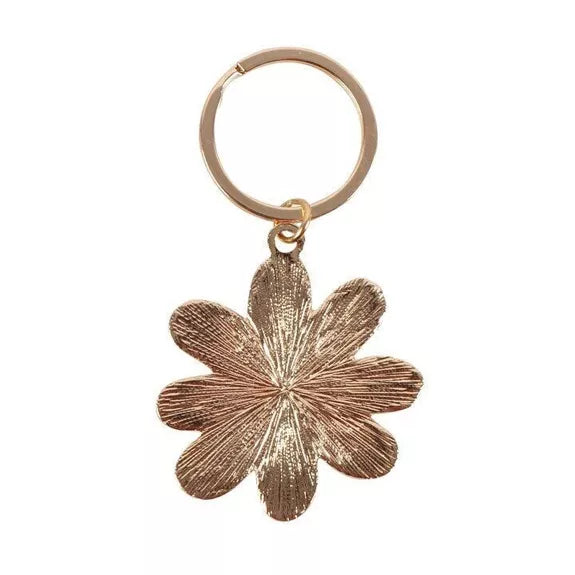 Porte-clés en émail marguerite