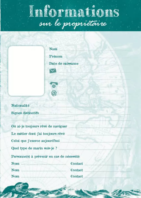 Aventures, Carnet de navigation