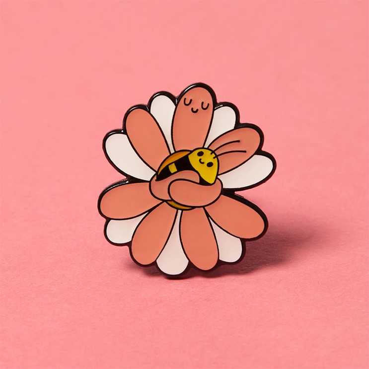 Flower Hugging Bee