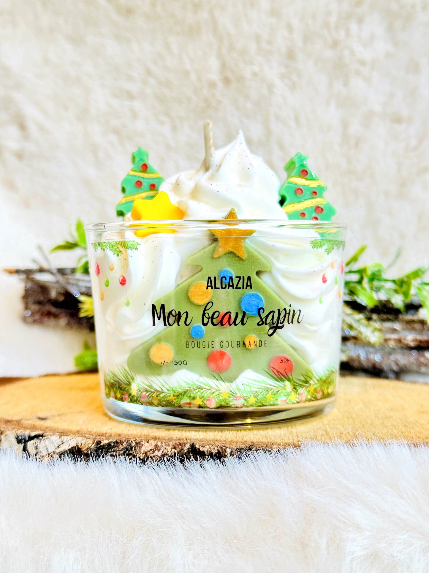 Bougie gourmande - Mon beau sapin - Alcazia