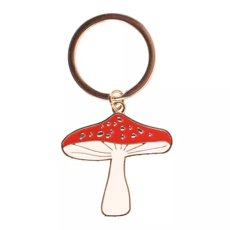 Porte-clés champignon porte-bonheur
