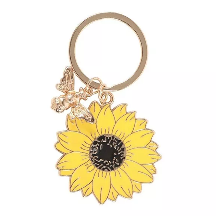 Porte-clés tournesol « Tu es mon soleil »