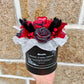 Bouquet éternel - Rouge & Noir