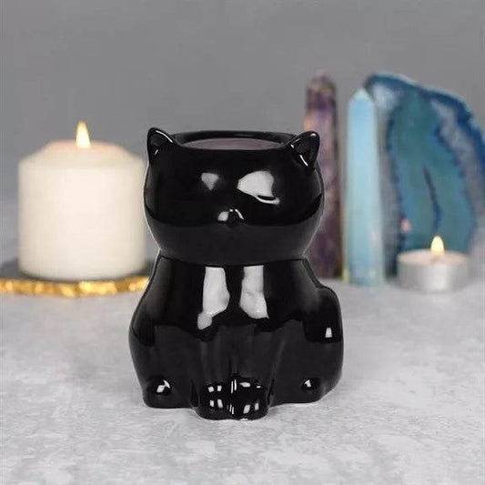 Brûle parfum - Chat noir - Alcazia