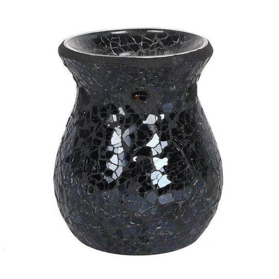 Brûle parfum - Craquelé noir - Alcazia