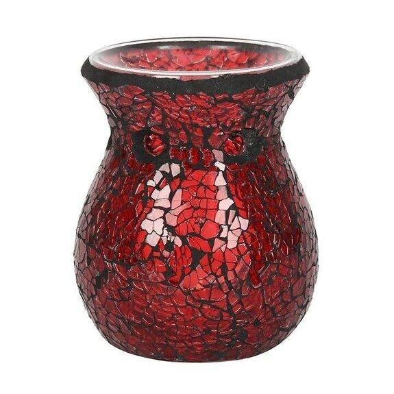 Brûle parfum - Craquelé rouge - Alcazia