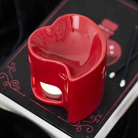 Brûle parfum - Coeur rouge - Alcazia