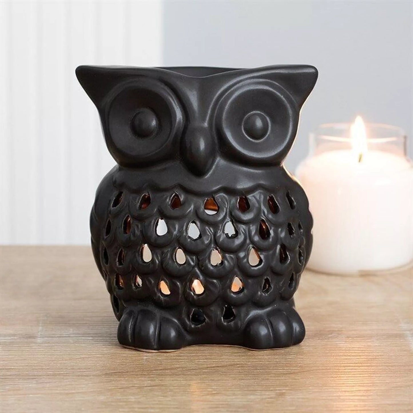 Brûle-parfum - Hibou noir - Alcazia